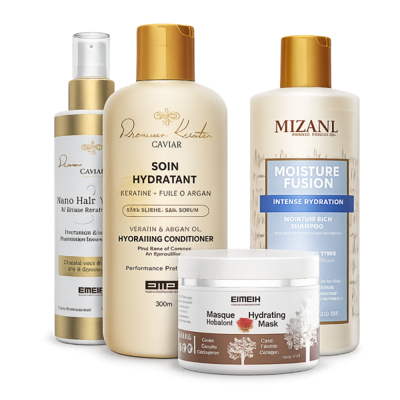 Routine Complète Nutrition & Réparation – Cheveux Crépus