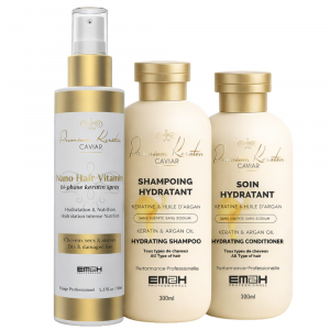 Routine cheveux fins secs – hydratation légère