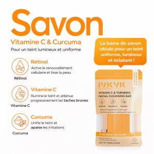 IYKNYN by Makari Vitamin C & Turmeric facial Cleasing Bar