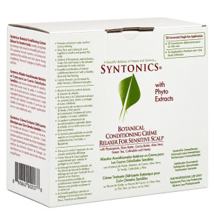 Crème défrisante botanique Syntonics pour cuirs chevelus sensibles - 20 application