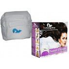 Hair Therapy Wrap - Bonnet chauffant sans fil couleur blanche